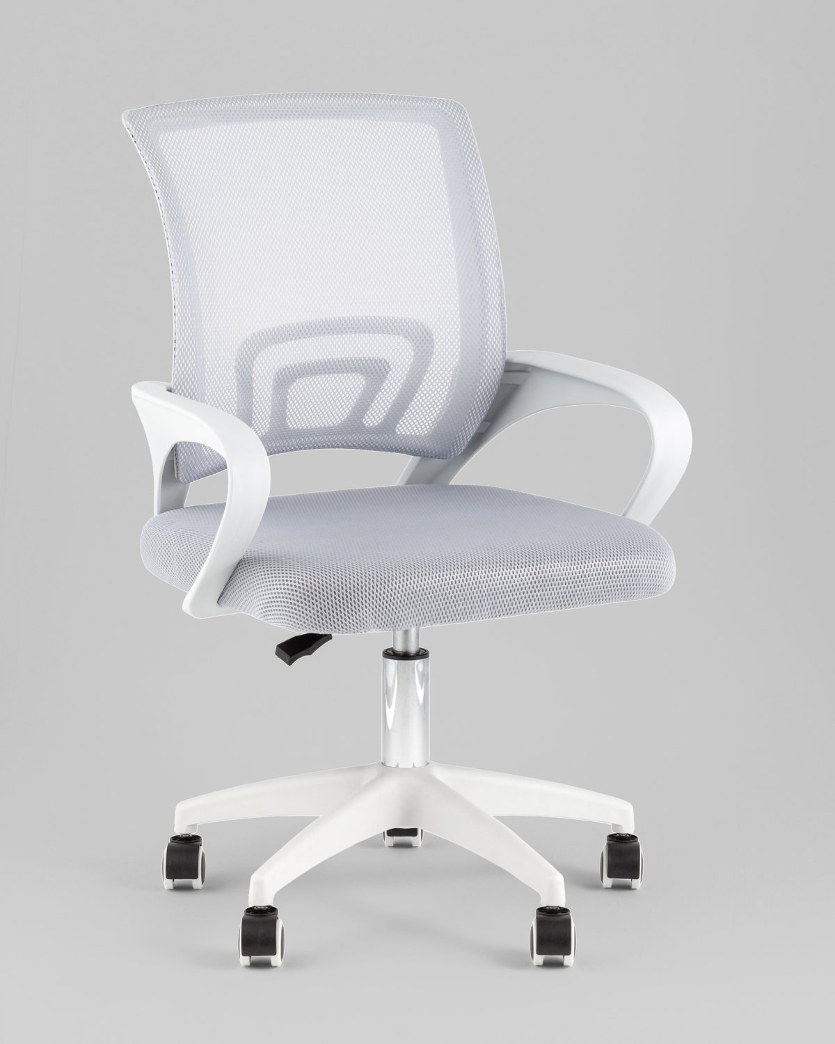 Кресло офисное TopChairs Simple SN серый пластик белый фото 2