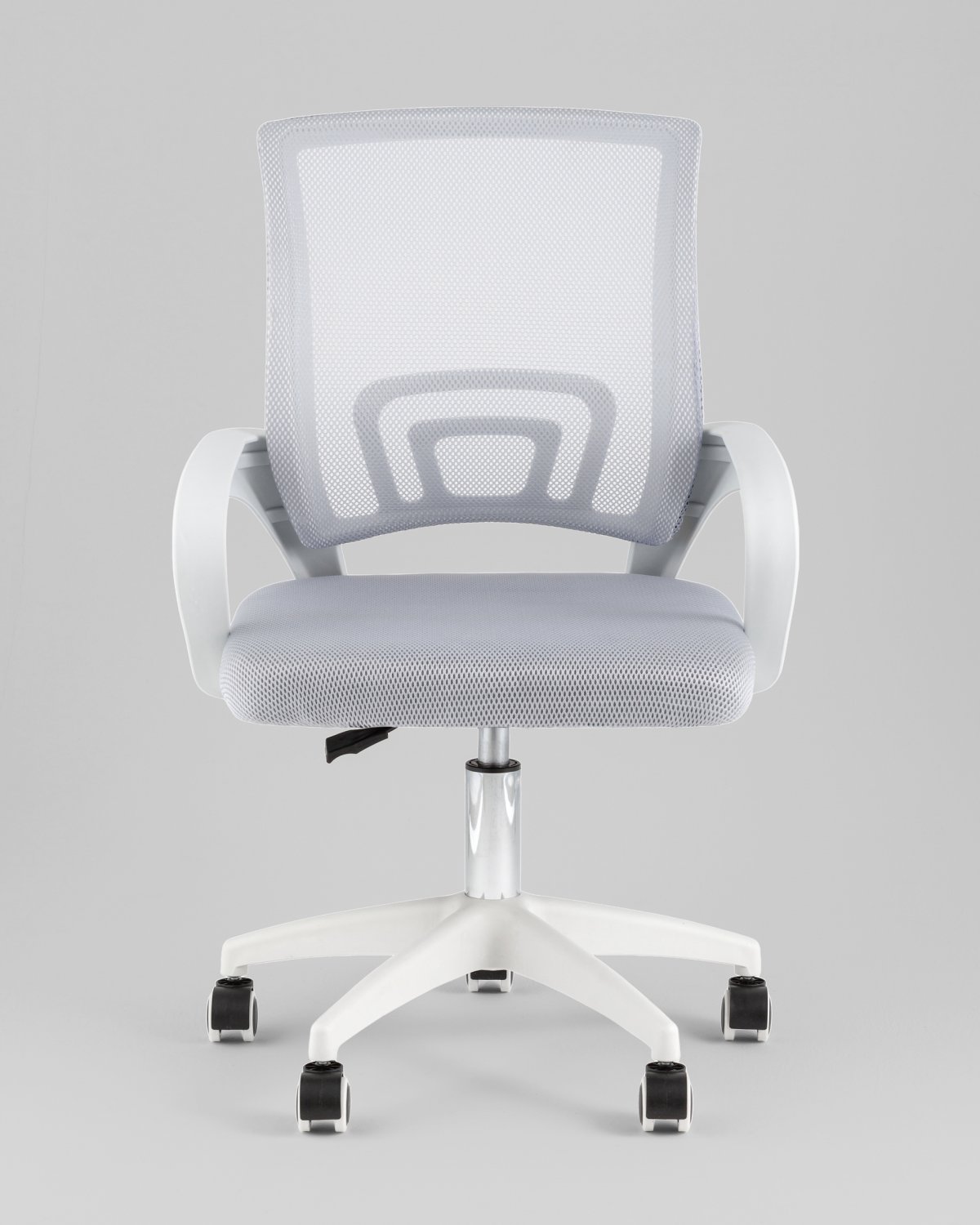 Кресло офисное TopChairs Simple SN серый пластик белый фото 3