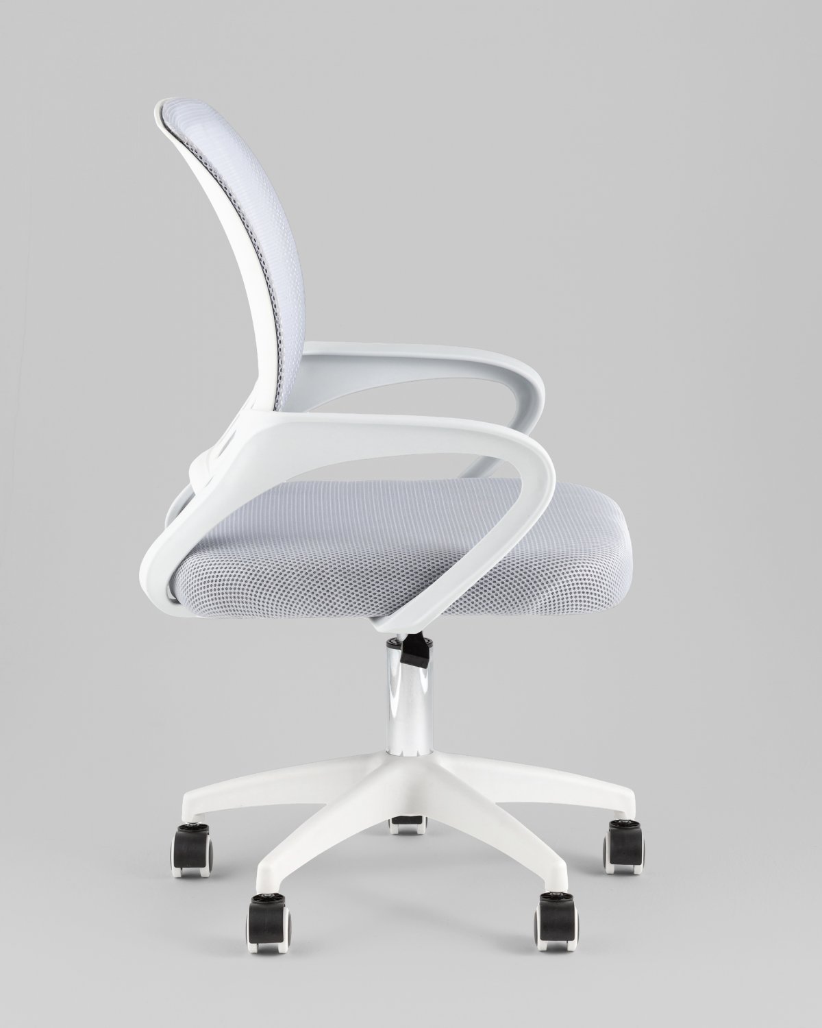 Кресло офисное TopChairs Simple SN серый пластик белый фото 4