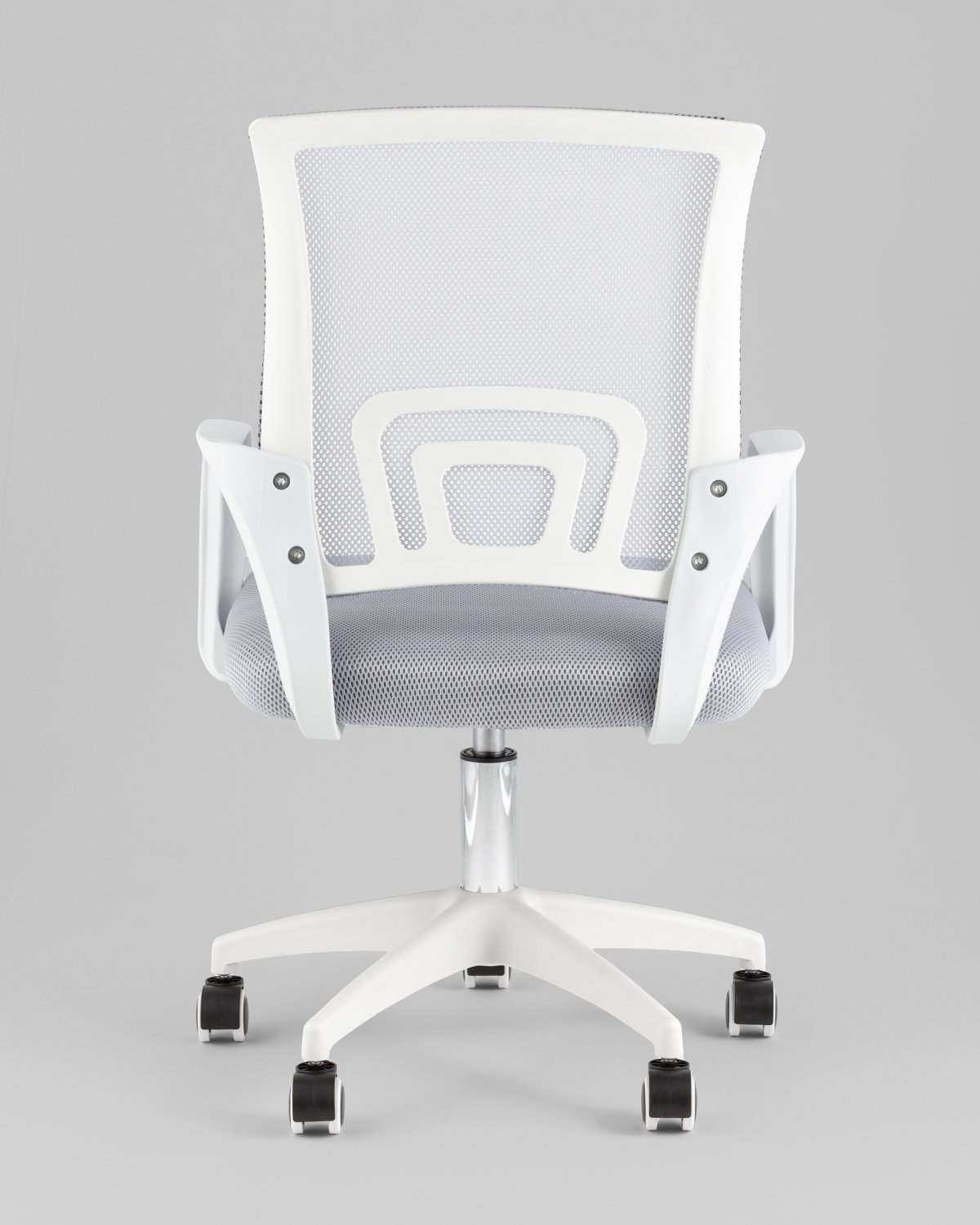 Кресло офисное TopChairs Simple SN серый пластик белый фото 5