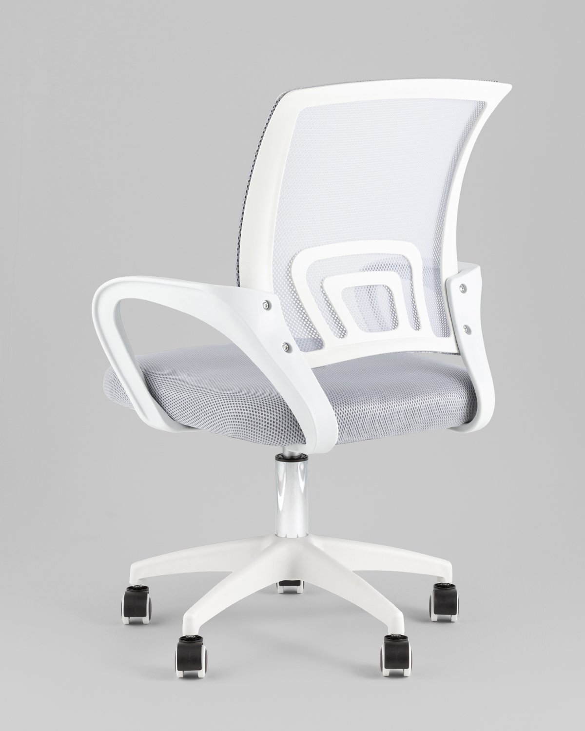 Кресло офисное TopChairs Simple SN серый пластик белый фото 6