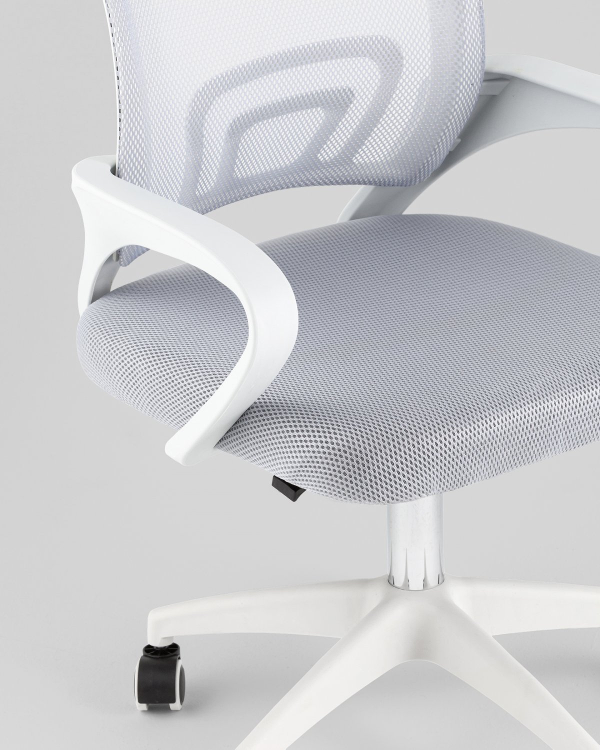 Кресло офисное TopChairs Simple SN серый пластик белый фото 8