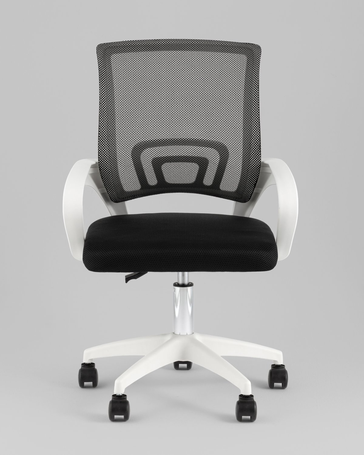 Кресло офисное TopChairs Simple SN черный пластик белый фото 3