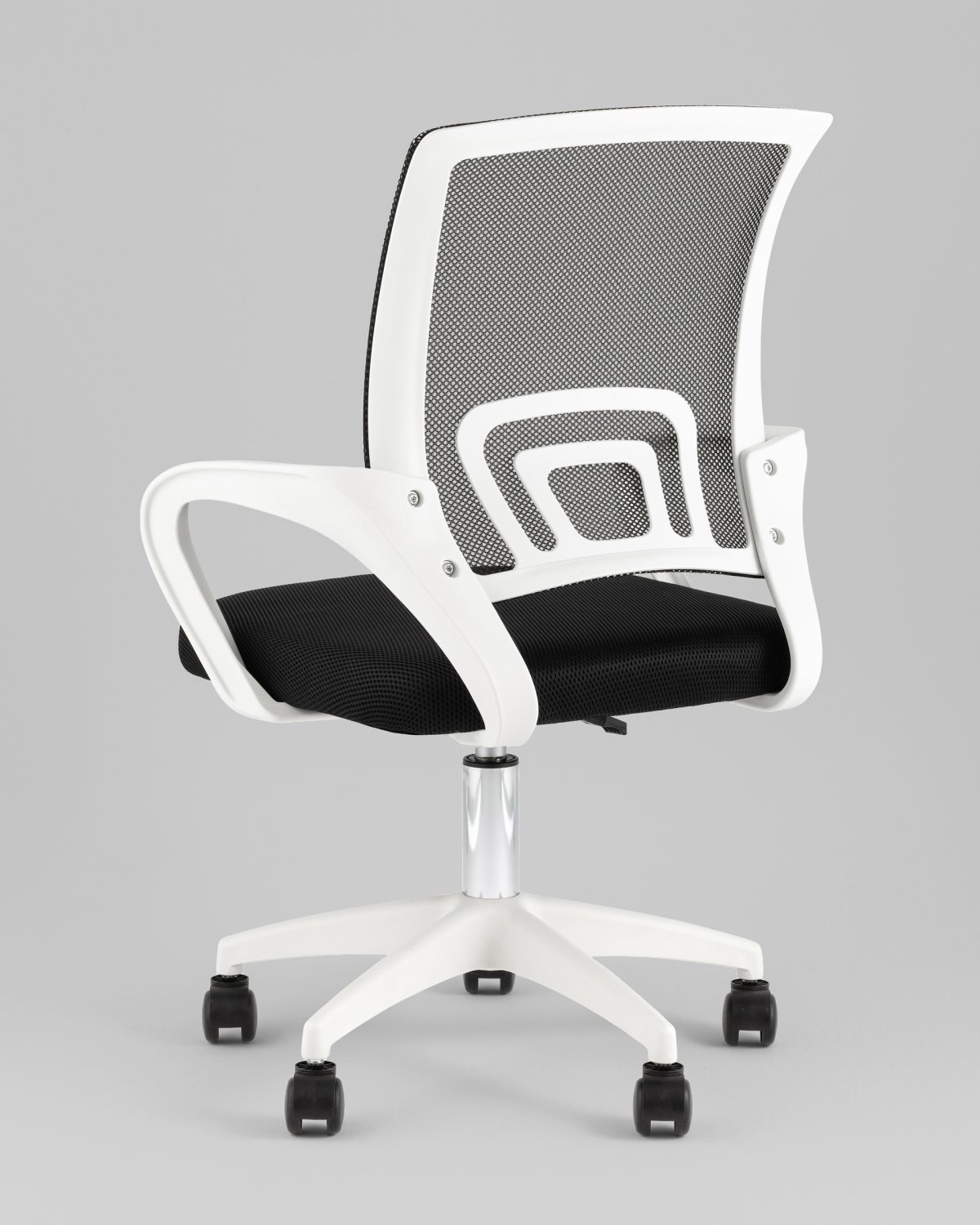 Кресло офисное TopChairs Simple SN черный пластик белый фото 6