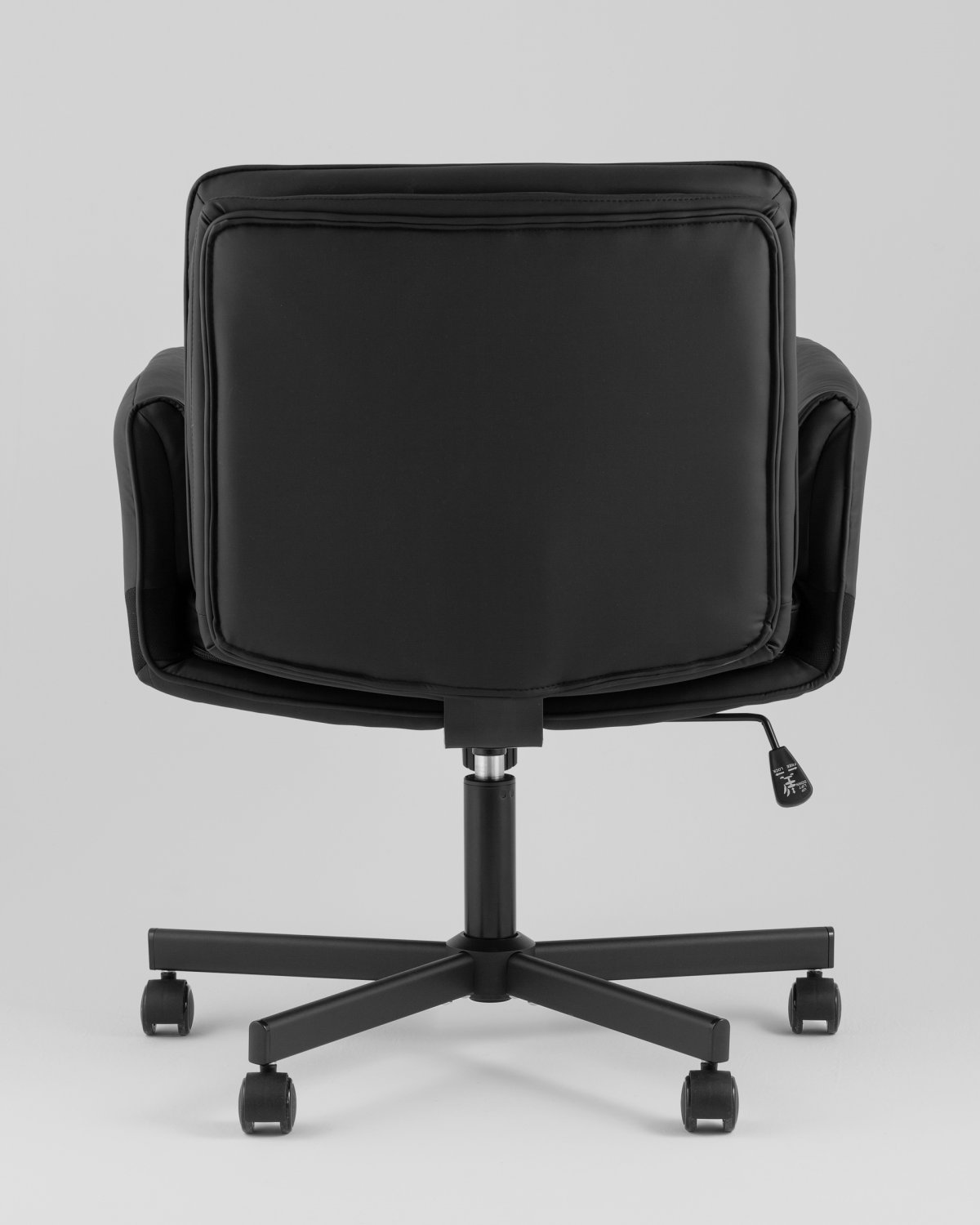 Кресло офисное TopChairs Foldo с откидными подлокотниками черное фото 9