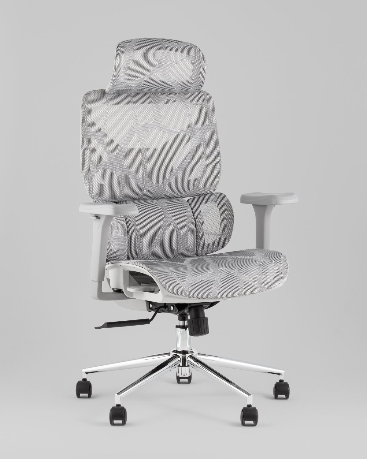 Кресло офисное TopChairs Structo серая сетка фото 2
