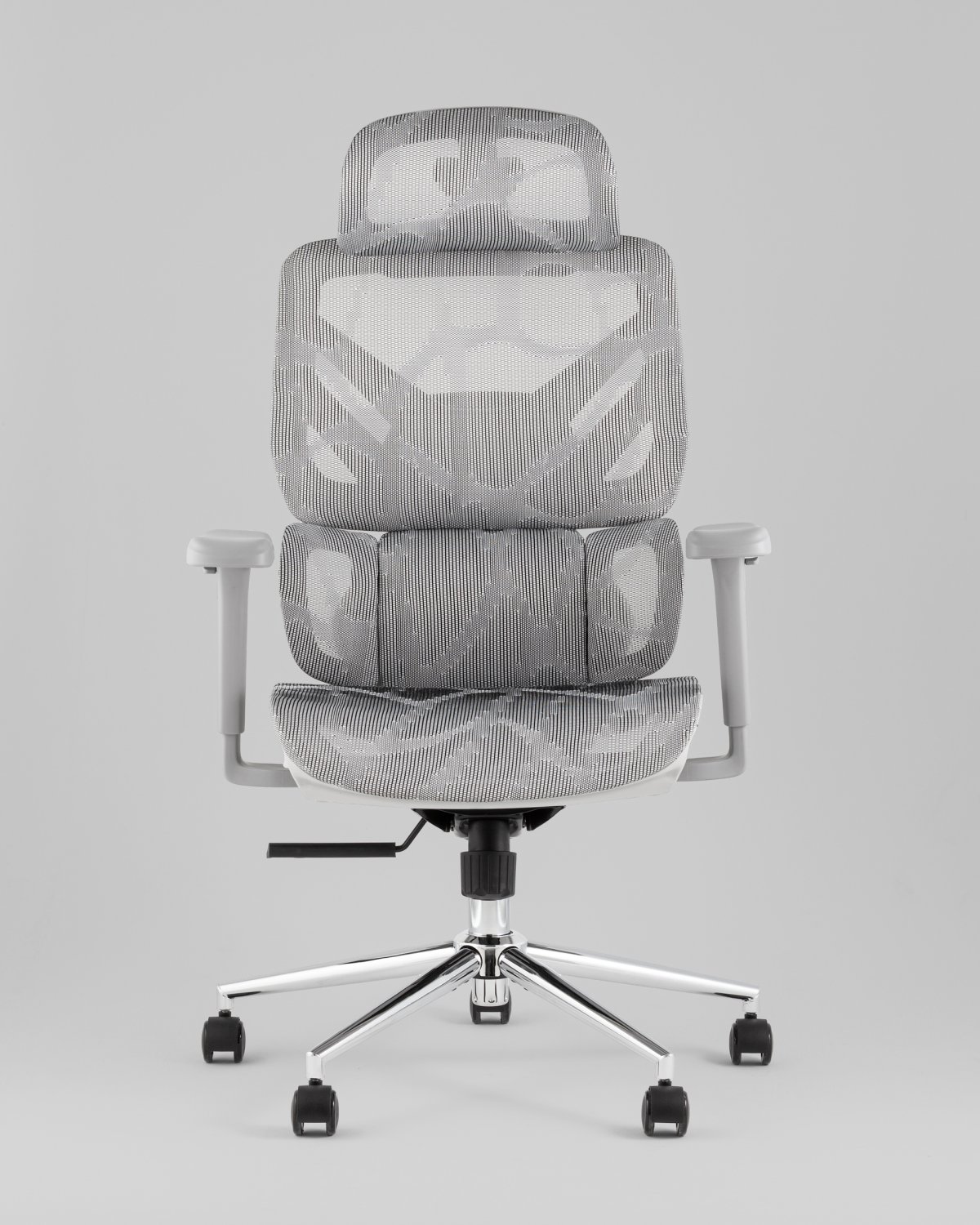 Кресло офисное TopChairs Structo серая сетка фото 3