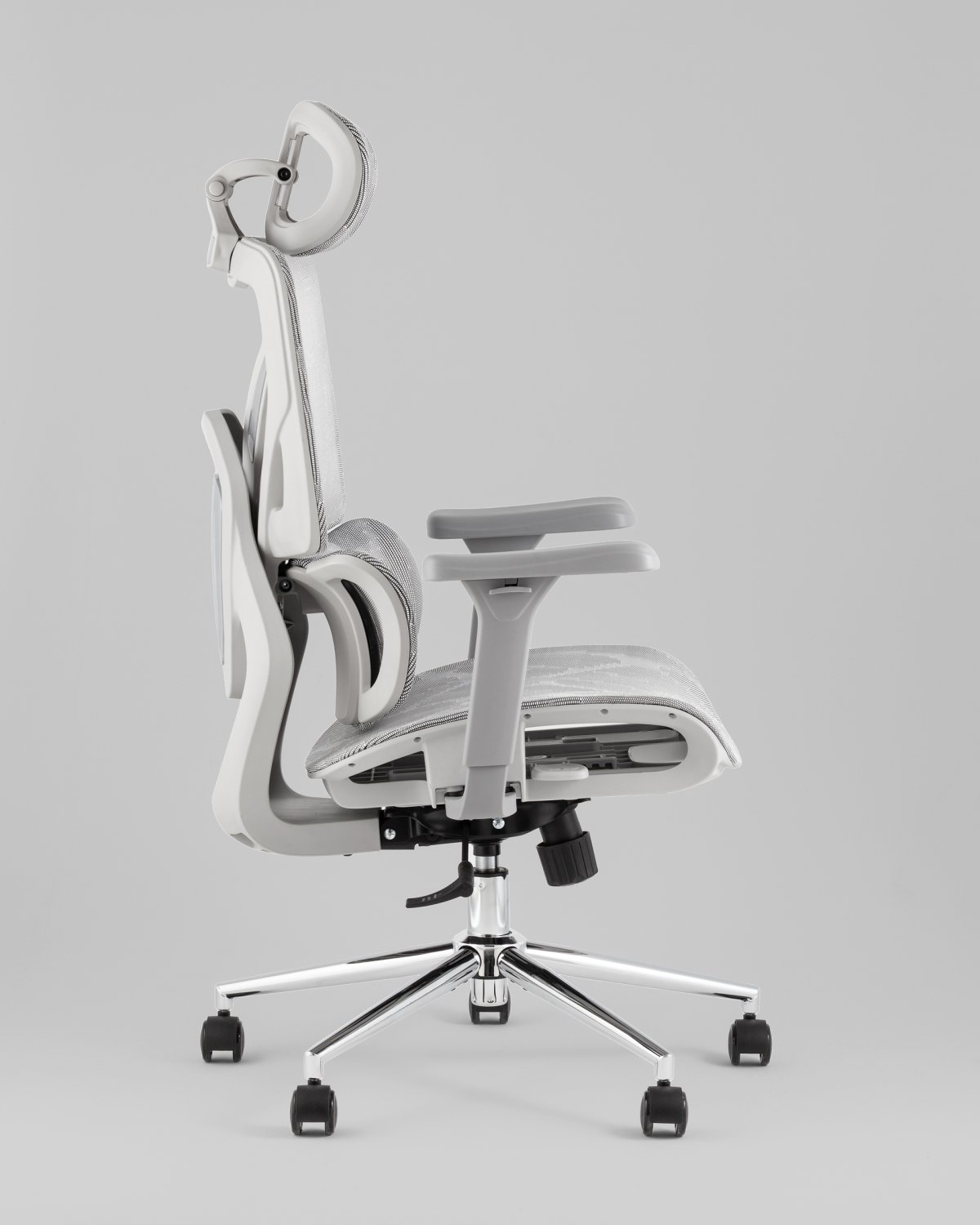 Кресло офисное TopChairs Structo серая сетка фото 4