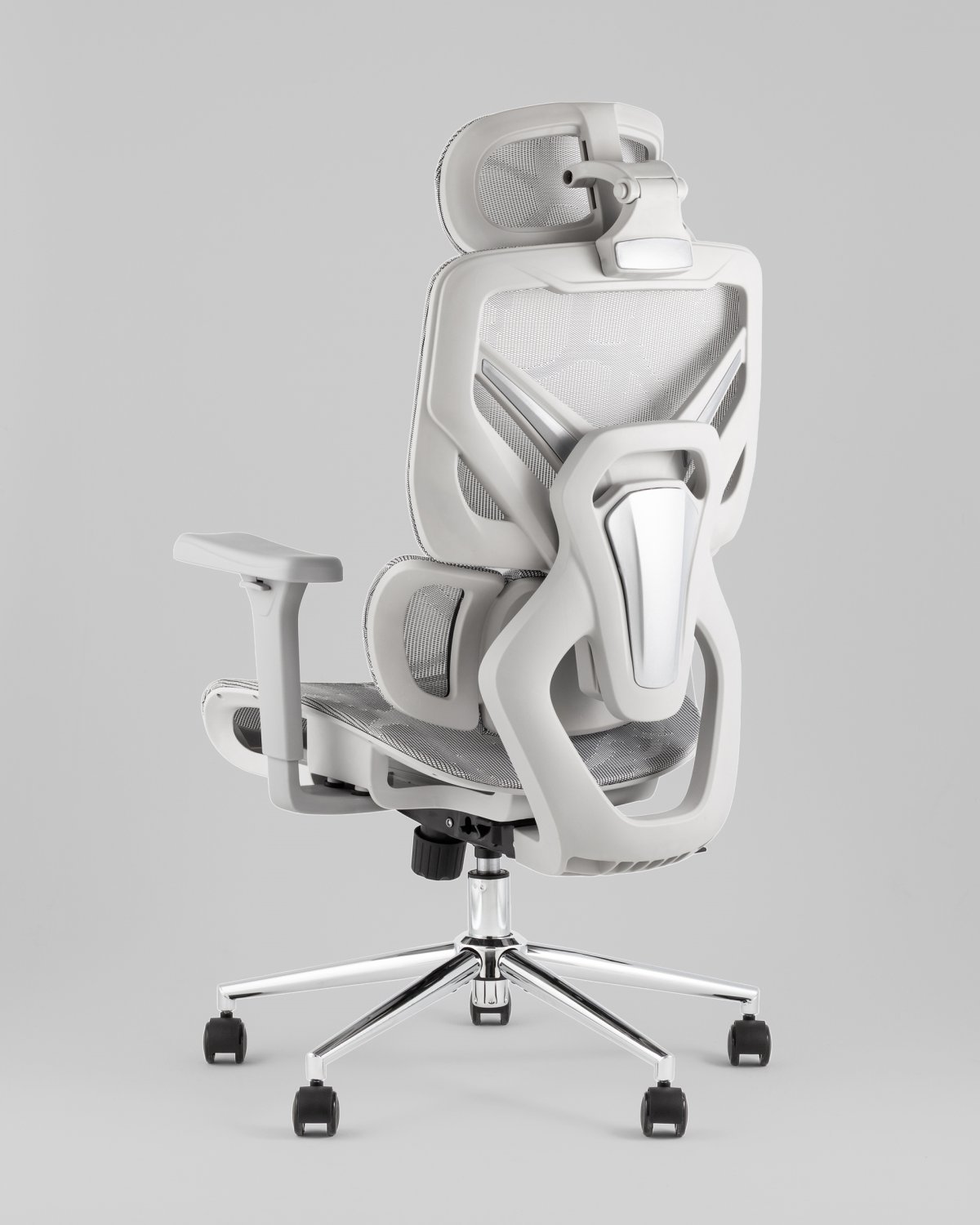 Кресло офисное TopChairs Structo серая сетка фото 6