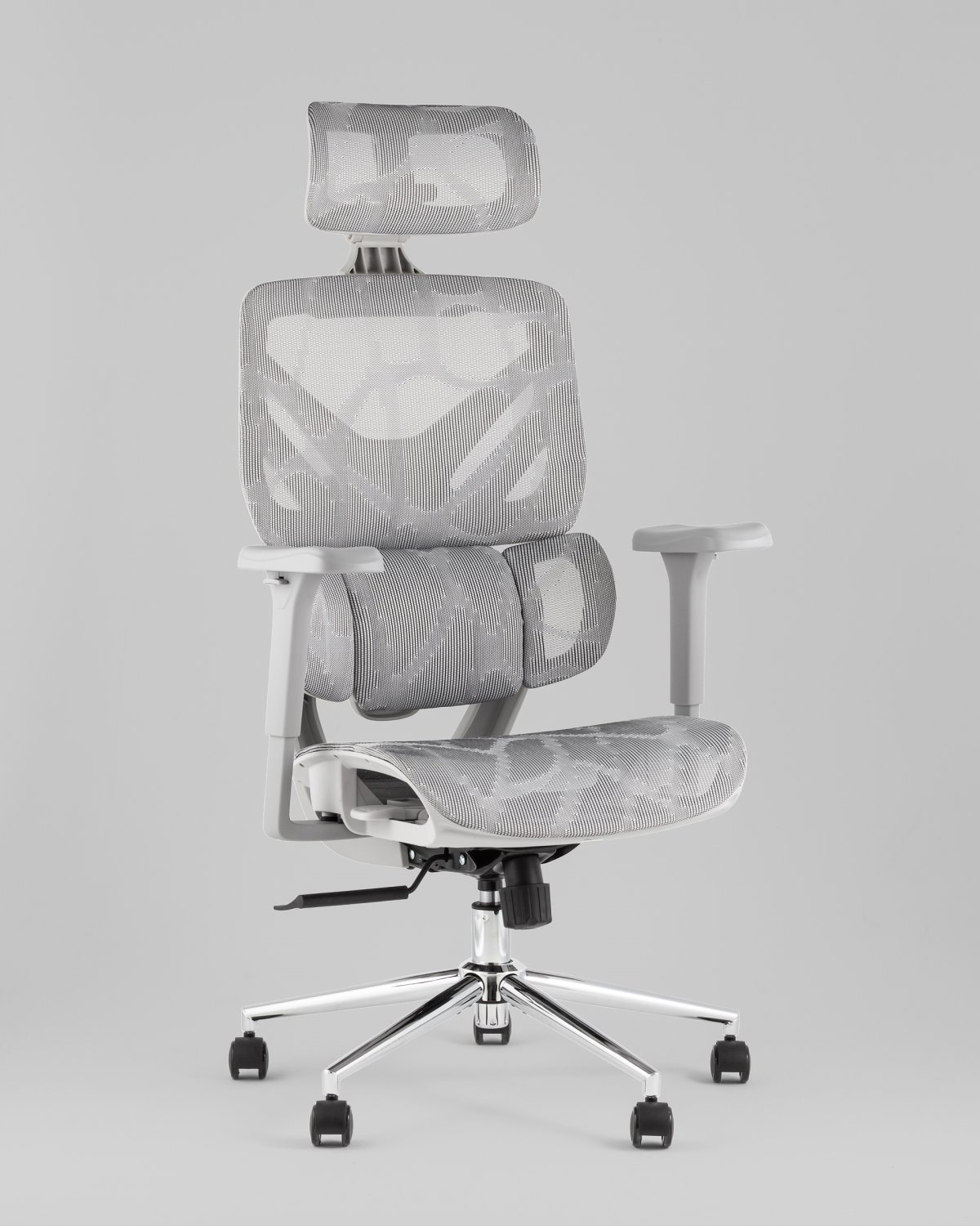 Кресло офисное TopChairs Structo серая сетка фото 7