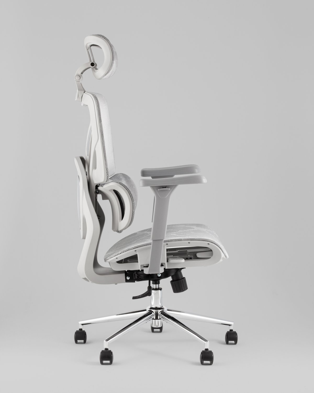 Кресло офисное TopChairs Structo серая сетка фото 8