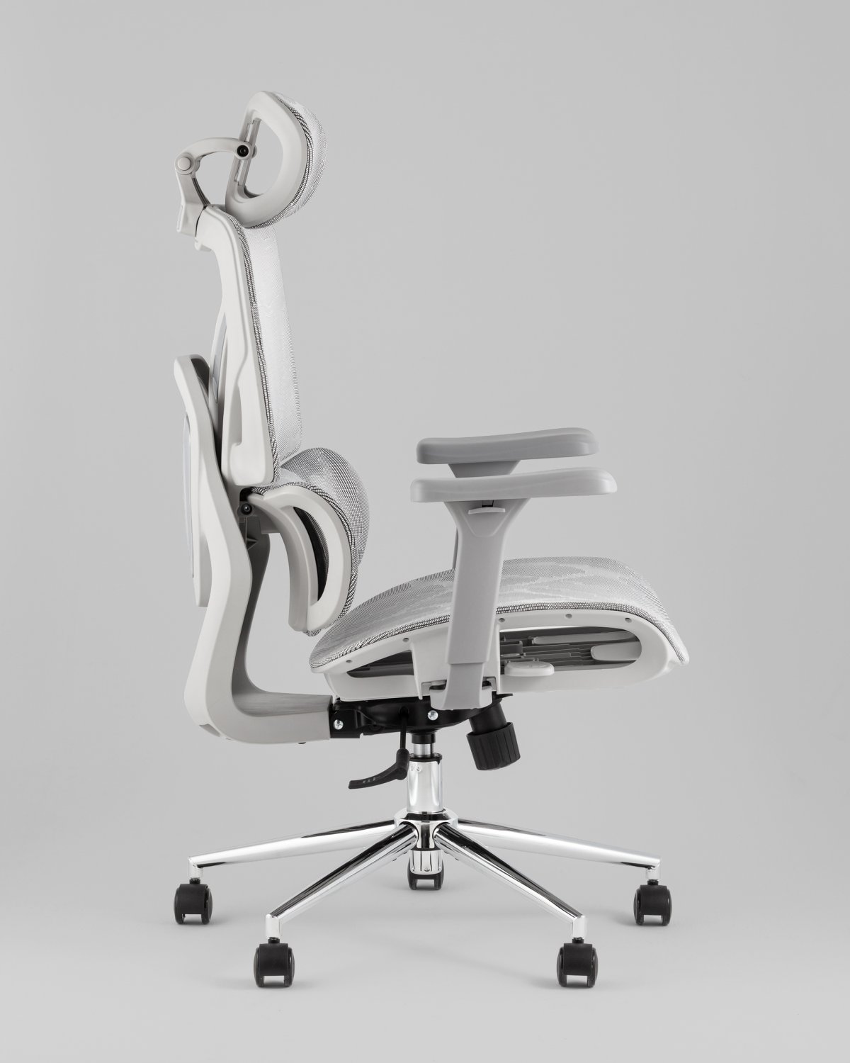 Кресло офисное TopChairs Structo серая сетка фото 9