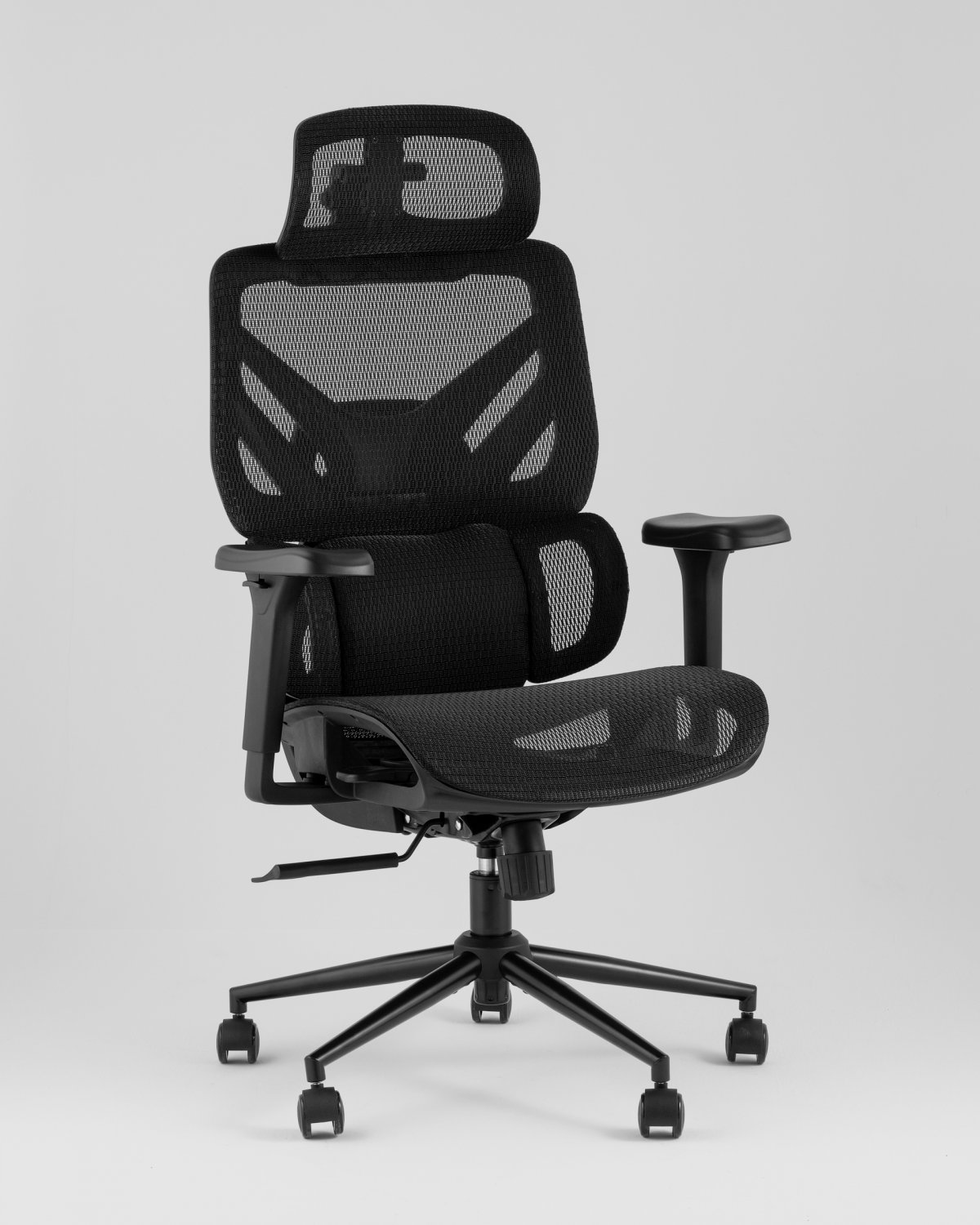Кресло офисное TopChairs Structo черная сетка фото 2