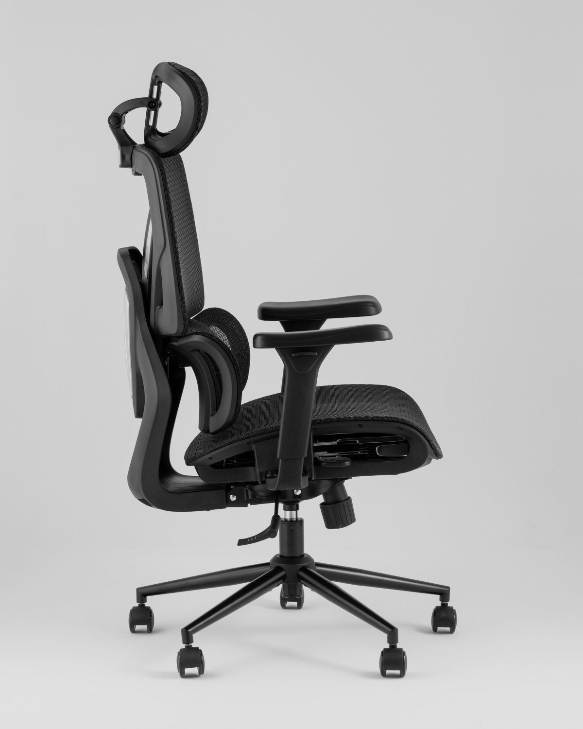 Кресло офисное TopChairs Structo черная сетка фото 8