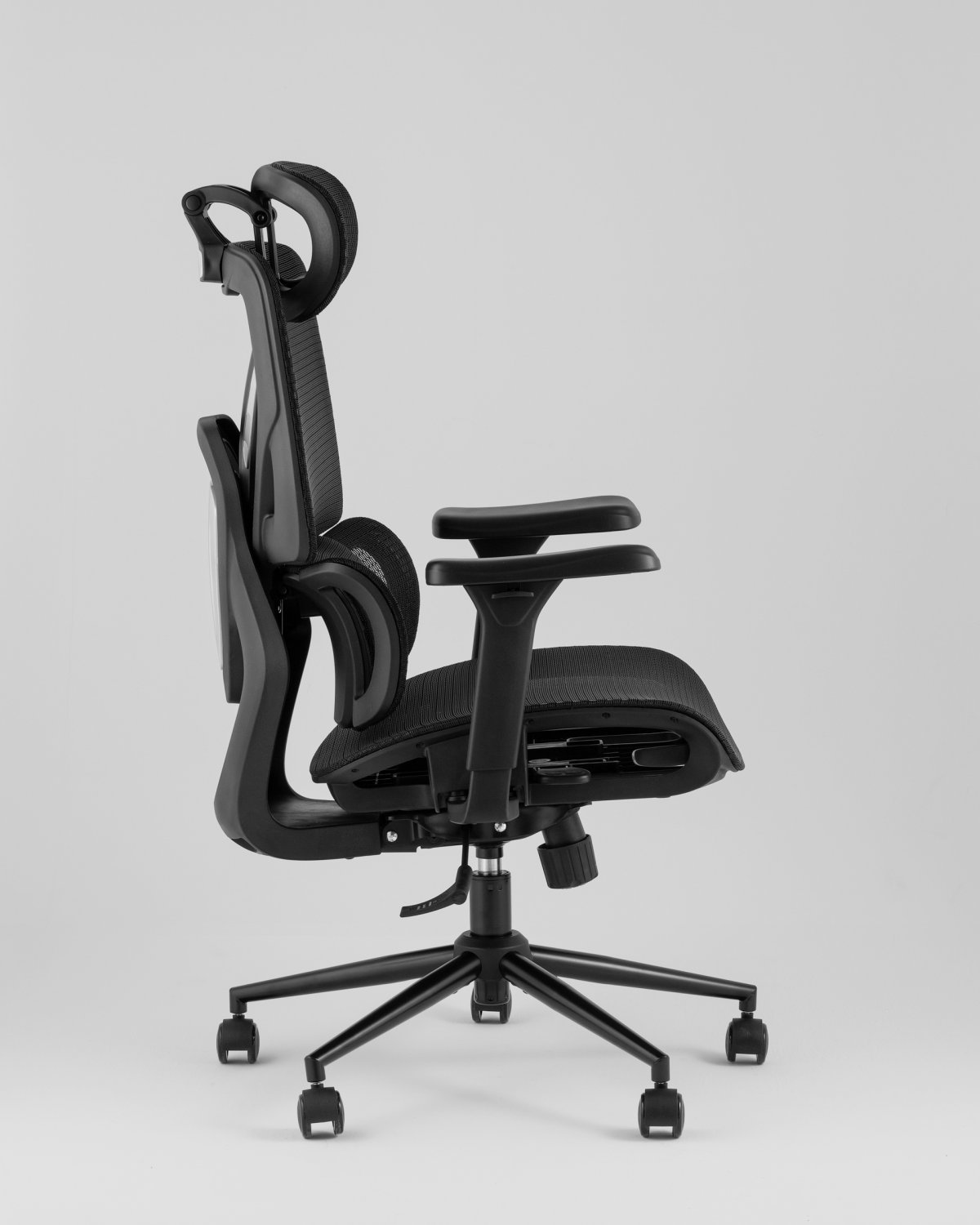 Кресло офисное TopChairs Structo черная сетка фото 15