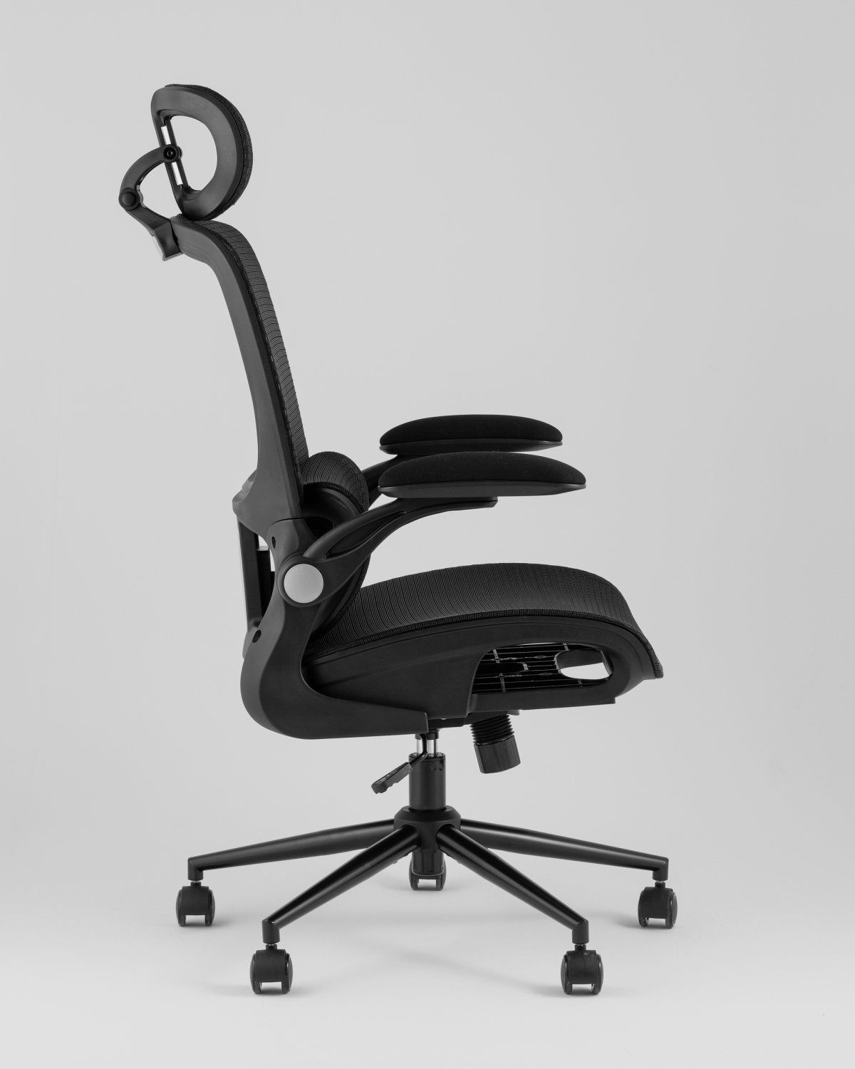 Кресло офисное TopChairs Tactus черная сетка фото 6