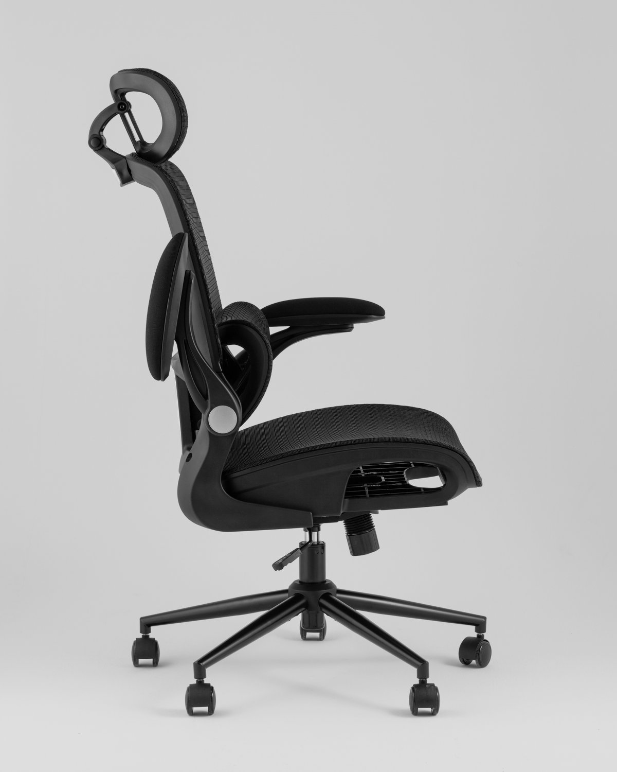 Кресло офисное TopChairs Tactus черная сетка фото 8