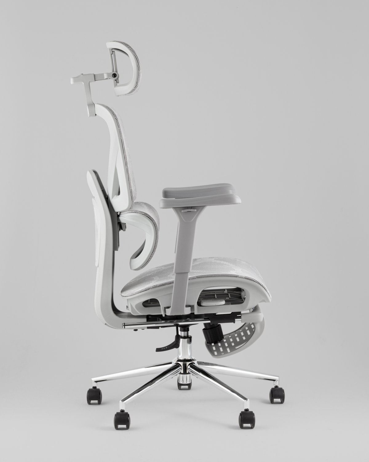 Кресло офисное TopChairs Vertus серая сетка фото 9