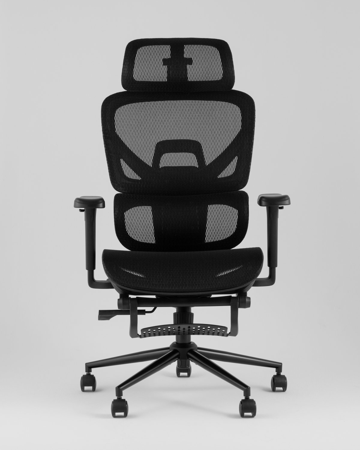 Кресло офисное TopChairs Vertus черная сетка фото 3