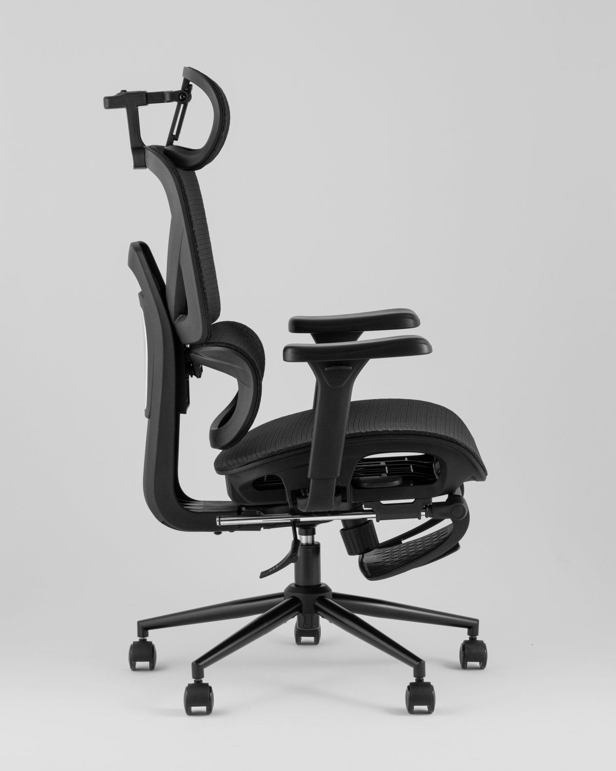 Кресло офисное TopChairs Vertus черная сетка фото 8