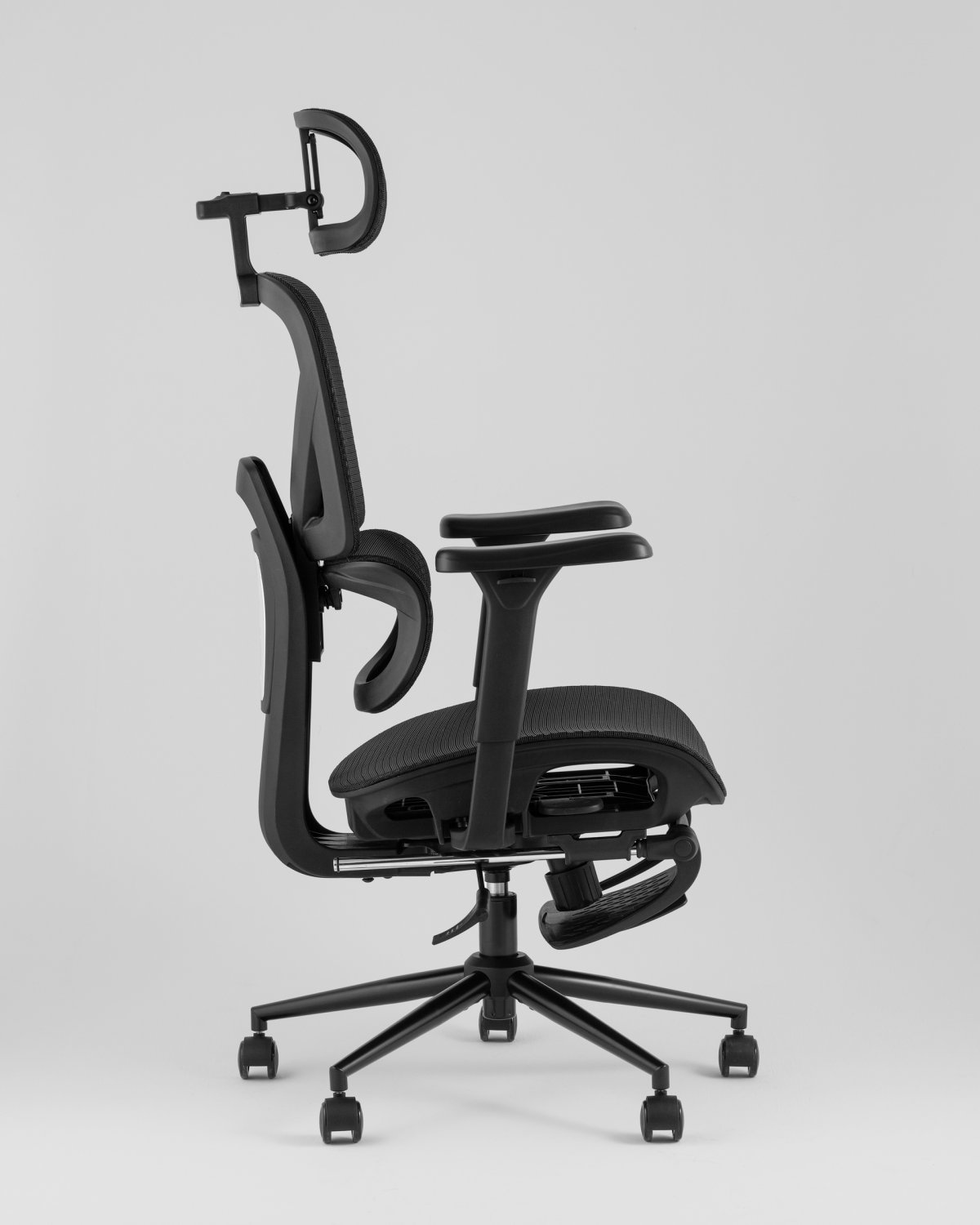 Кресло офисное TopChairs Vertus черная сетка фото 9