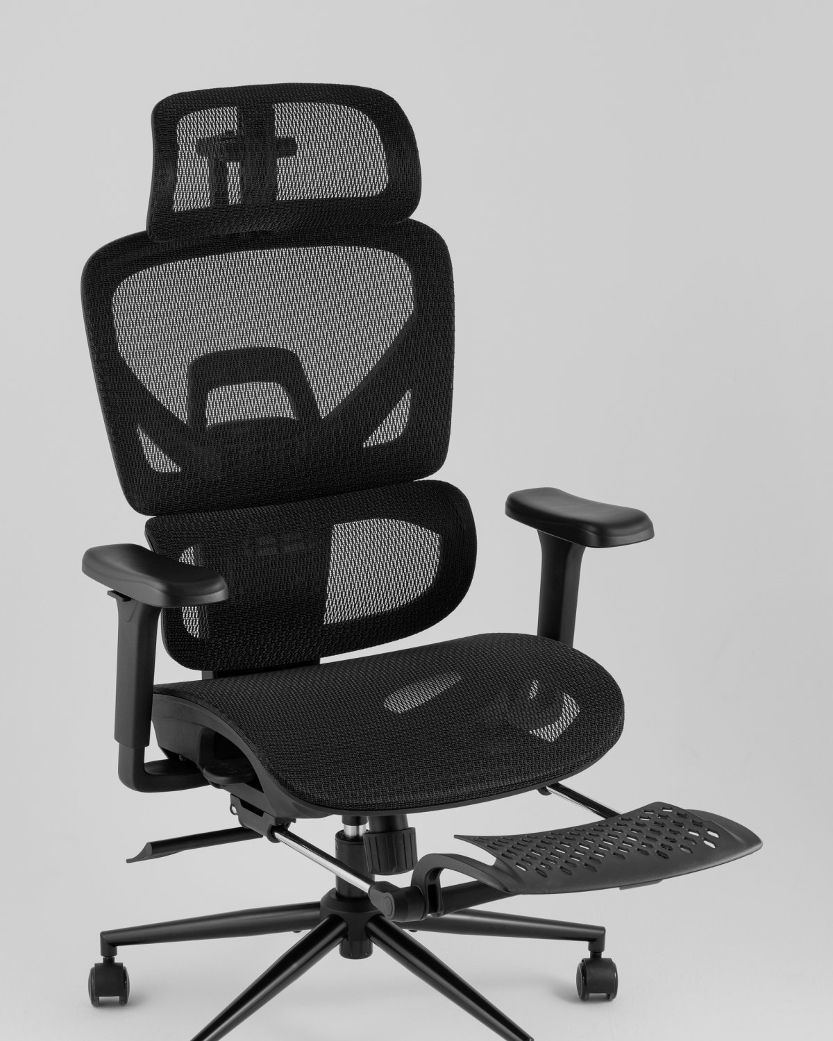 Кресло офисное TopChairs Vertus черная сетка фото 10