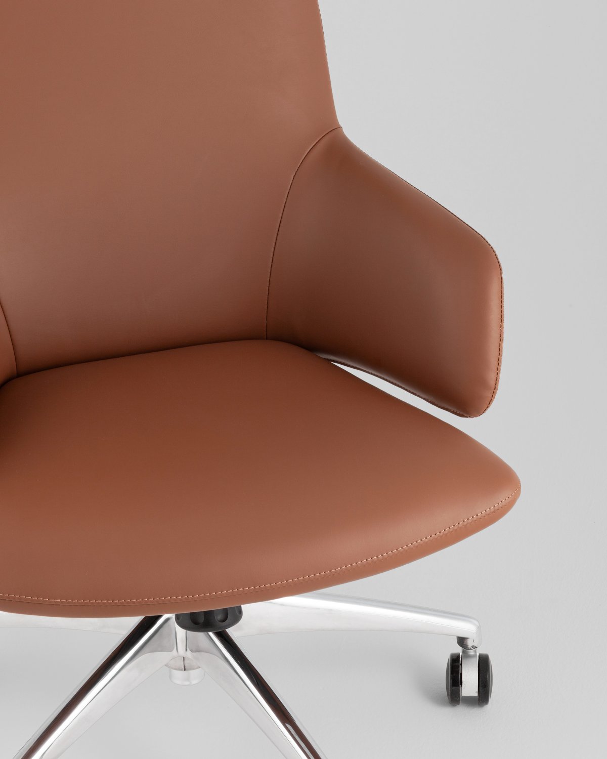 Кресло руководителя TopChairs Bow шоколадный фото 8