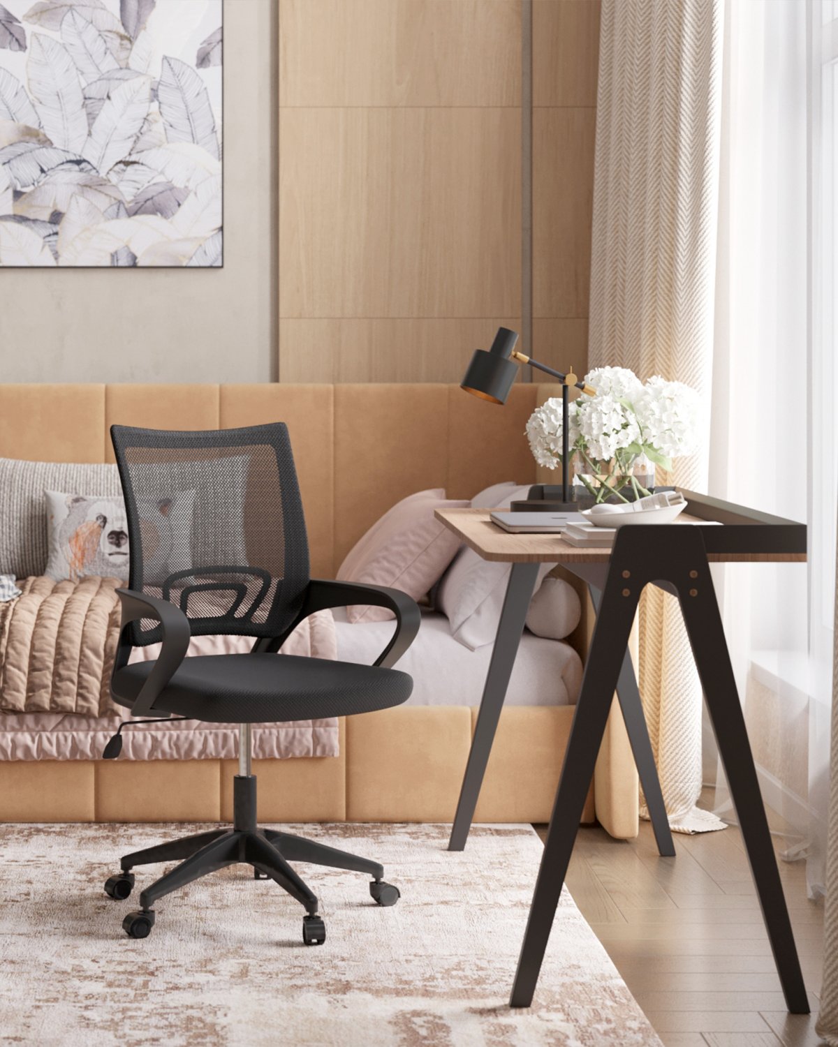Кресло офисное TopChairs Simple SN черный фото 3