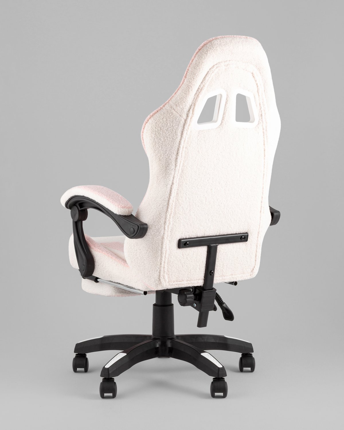 Кресло спортивное TopChairs MG-7019 букле бело-розовый фото 6