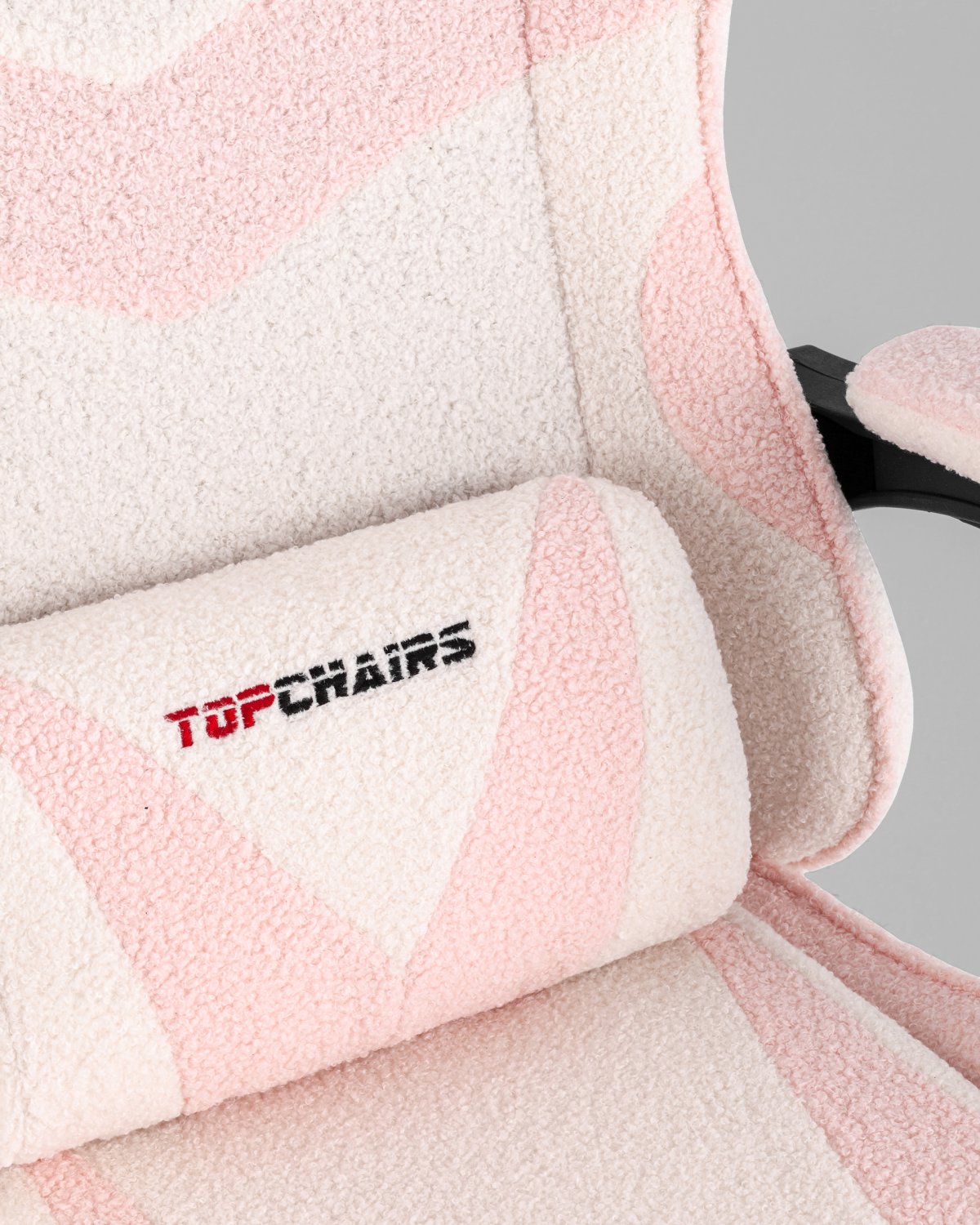 Кресло спортивное TopChairs MG-7019 букле бело-розовый фото 10