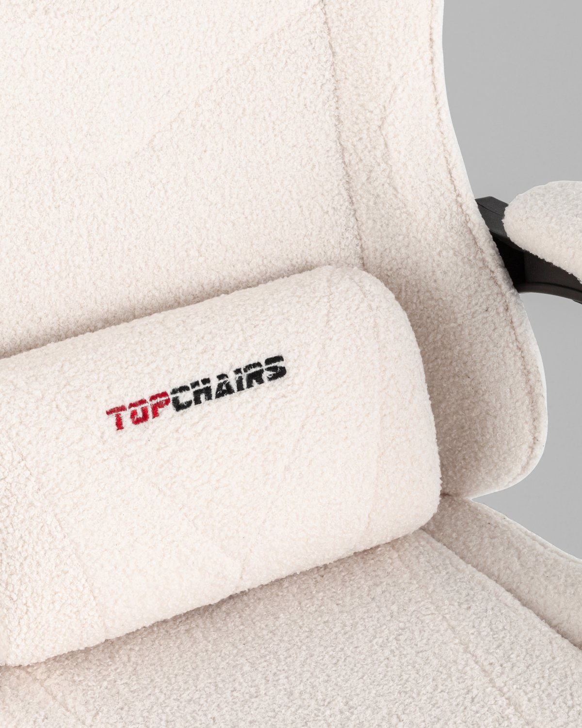 Кресло спортивное TopChairs MG-7019 букле белый фото 15