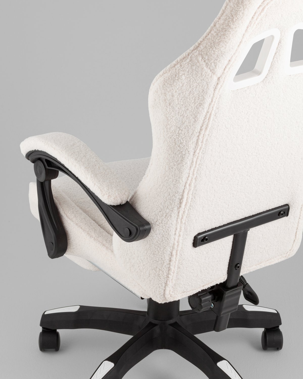 Кресло спортивное TopChairs MG-7019 букле белый фото 16