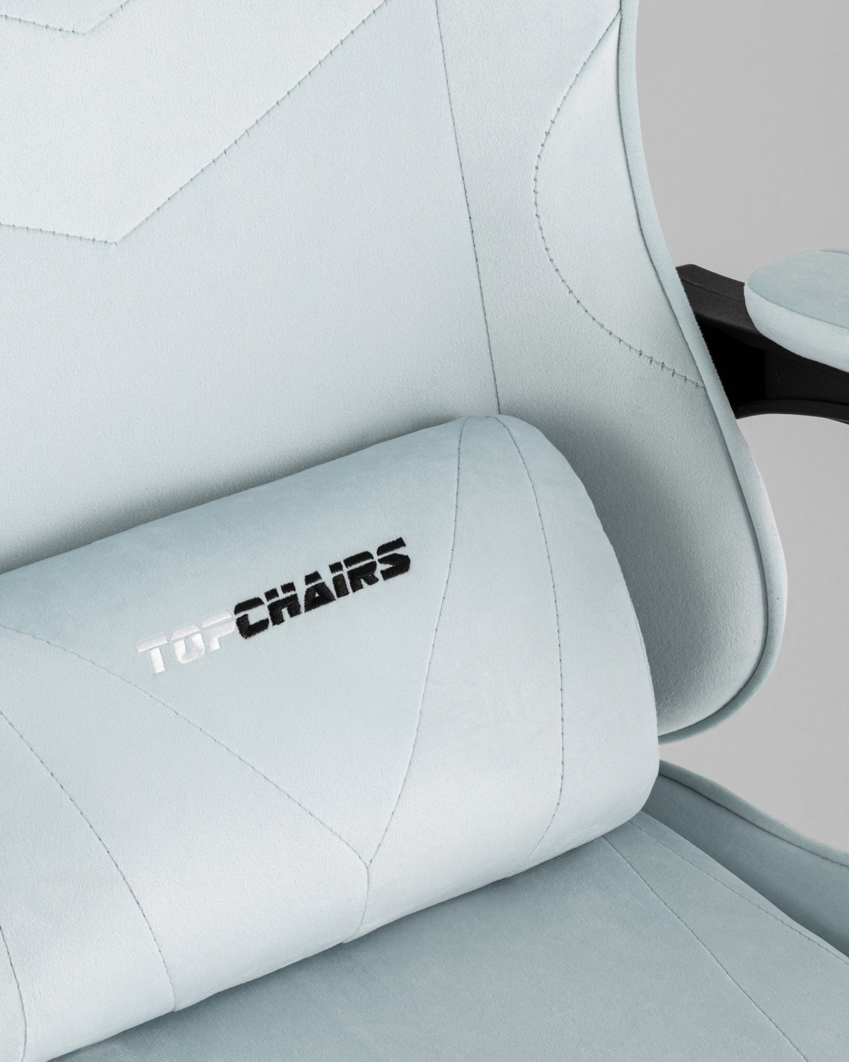 Кресло спортивное TopChairs MG-7019 велюр светло-голубой фото 19