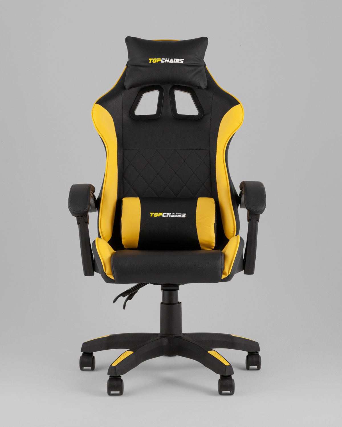 Кресло спортивное TopChairs MG-7043 черно-жёлтый фото 3
