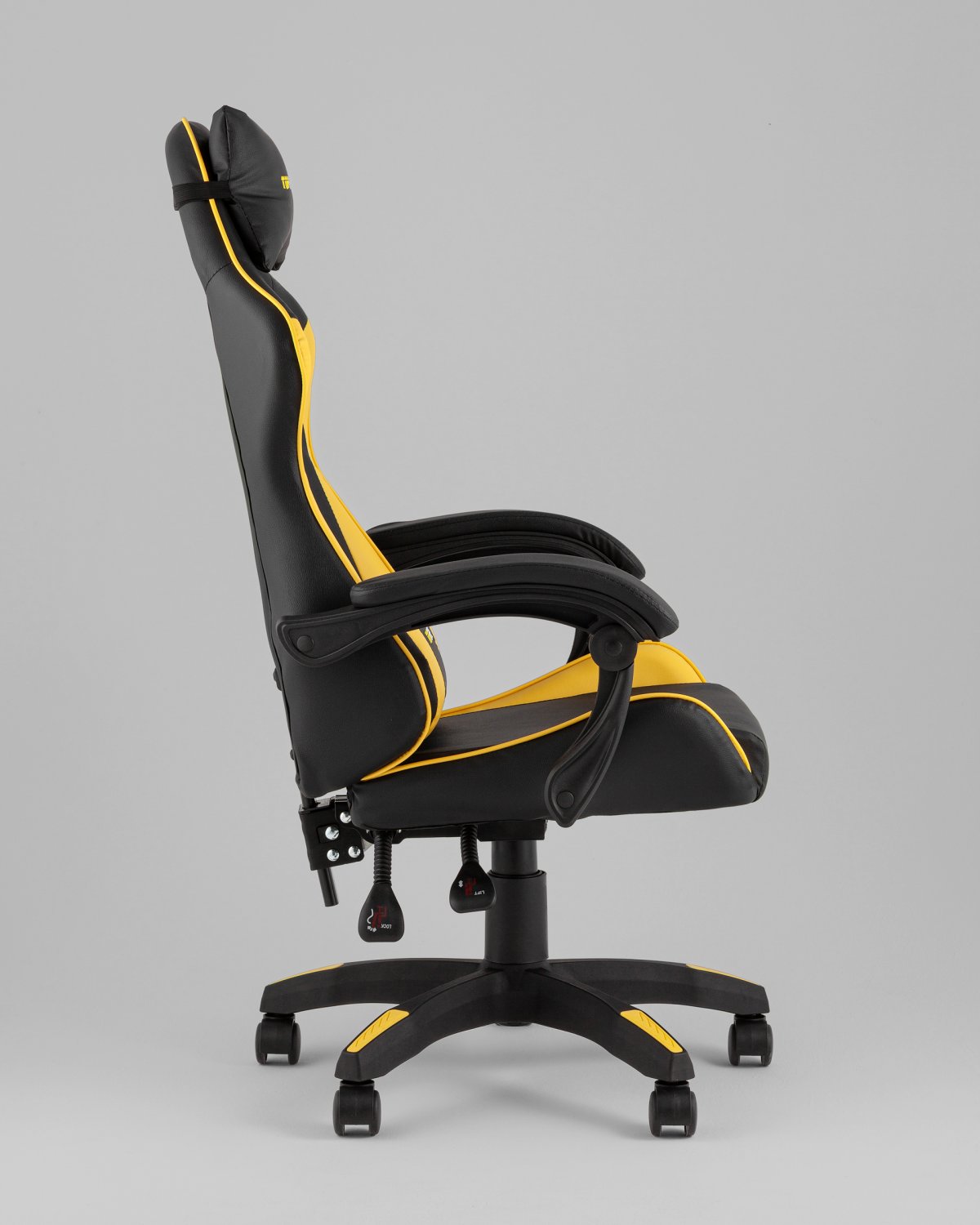 Кресло спортивное TopChairs MG-7043 черно-жёлтый фото 4