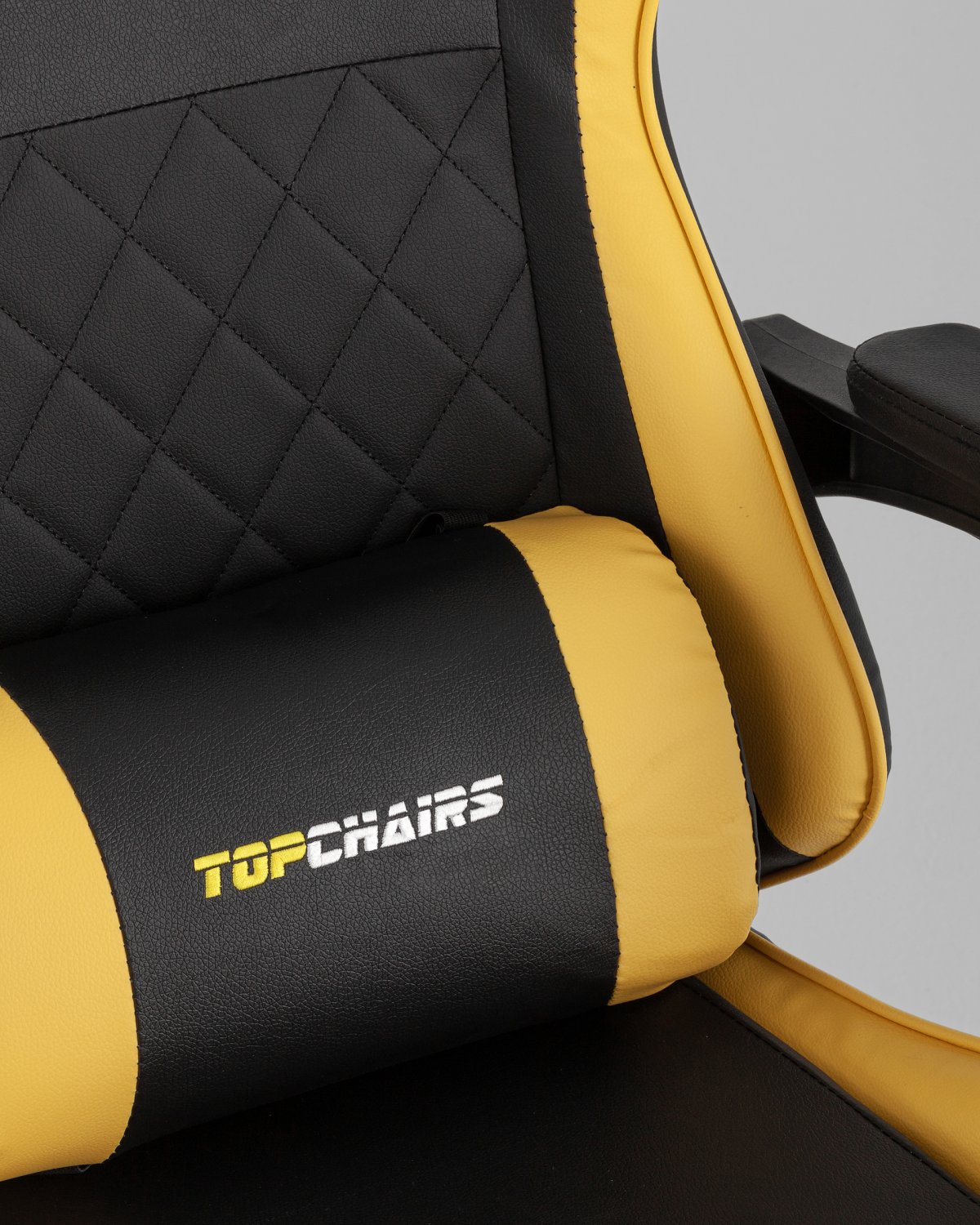 Кресло спортивное TopChairs MG-7043 черно-жёлтый фото 17
