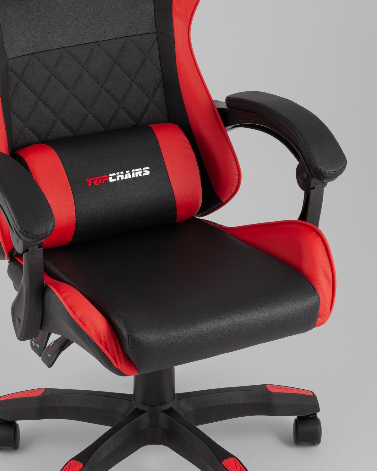 Кресло спортивное TopChairs MG-7043 черно-красный фото 9