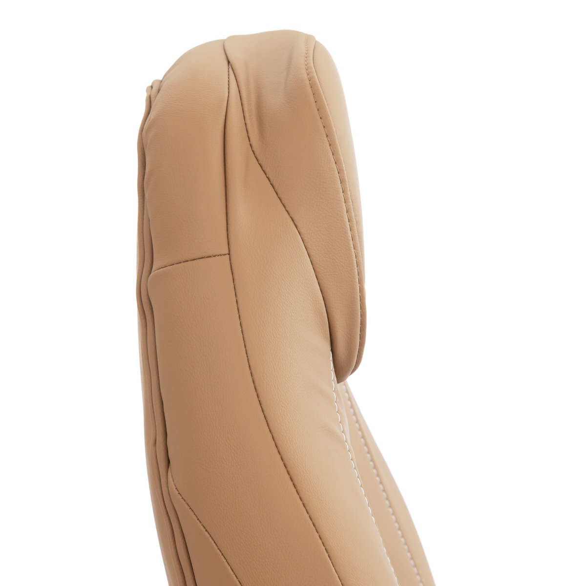 Кресло Босс Люкс/Boss Lux (26) хром экокожа LUX Classic 18-13, св.-коричневый фото 10
