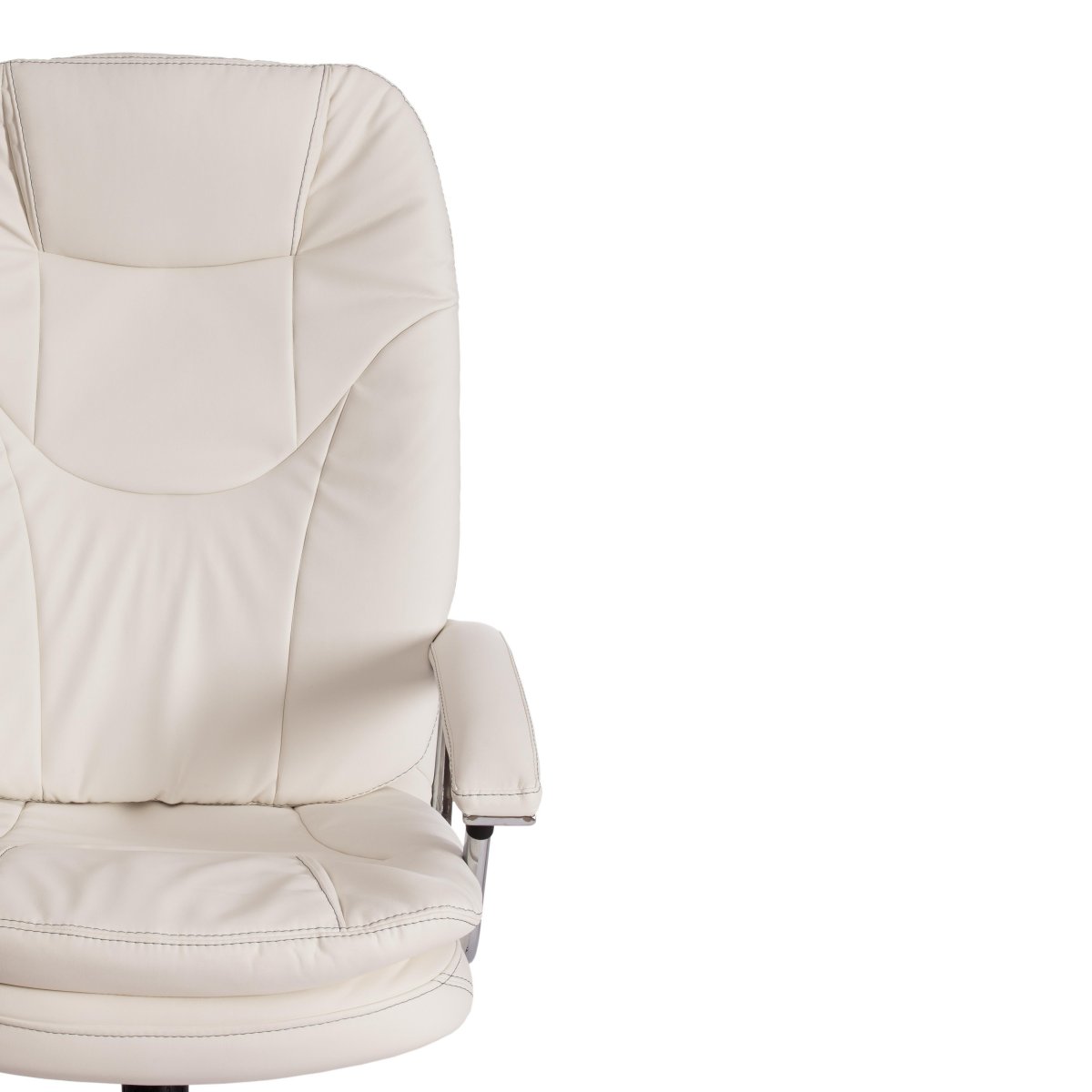 Кресло Софти Люкс/Softy Lux Экокожа LUX Classic 18-01, белый фото 8