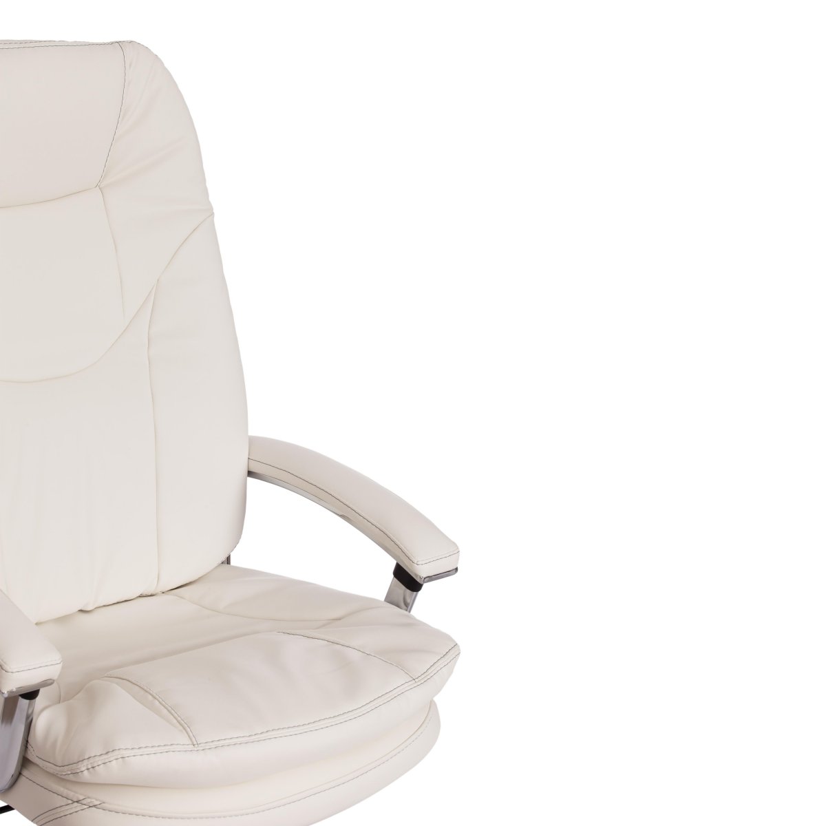 Кресло Софти Люкс/Softy Lux Экокожа LUX Classic 18-01, белый фото 11