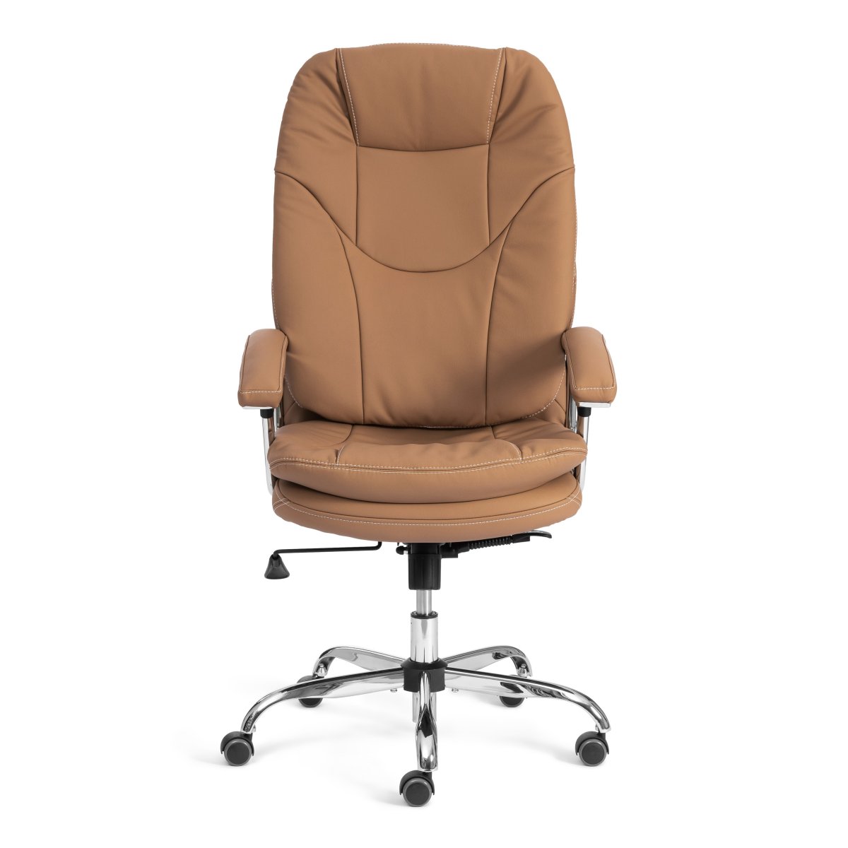 Кресло Софти Люкс/Softy Lux Экокожа LUX Classic 18-13, св.-коричневый фото 7