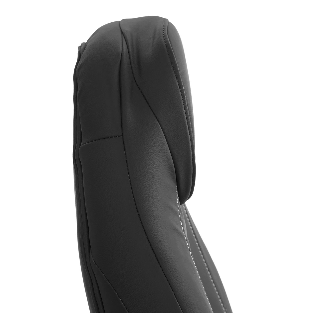 Кресло Босс Люкс/Boss Lux (26) хром Экокожа LUX Classic 18-22, черный фото 11