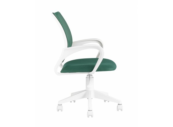 Кресло офисное TopChairs ST-BASIC-W зеленый крестовина пластик белый