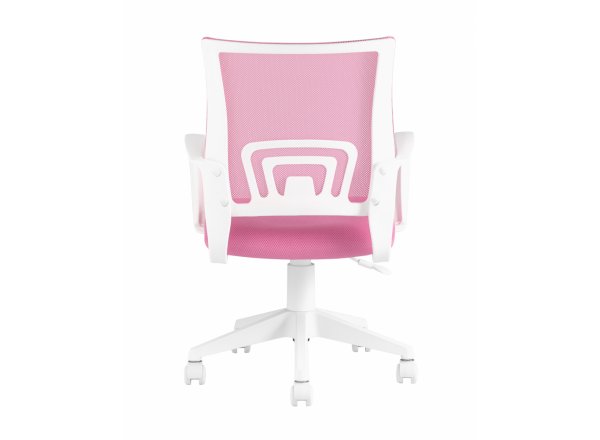 Кресло офисное TopChairs ST-BASIC-W розовый крестовина пластик белый