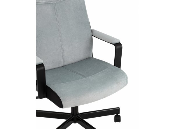 Кресло руководителя TopChairs ST-DOMINGO серо-голубой