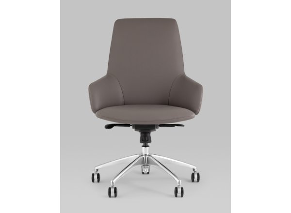 Кресло офисное TopChairs Bow серый