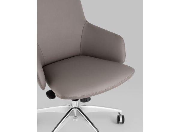 Кресло офисное TopChairs Bow серый