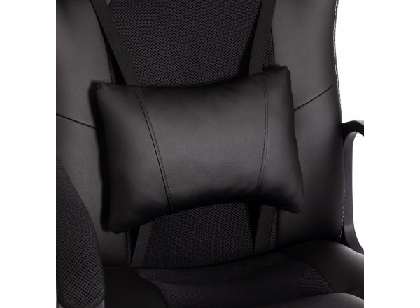 Кресло DRIVER 22  кож/зам/ткань, черный/черный фото 23
