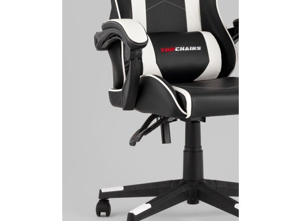 Кресло спортивное TopChairs Shadow черно-белый фото 10