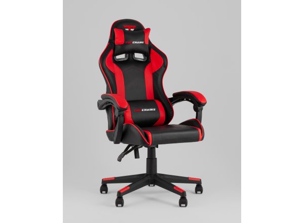 Кресло спортивное TopChairs Shadow черно-красный фото 8